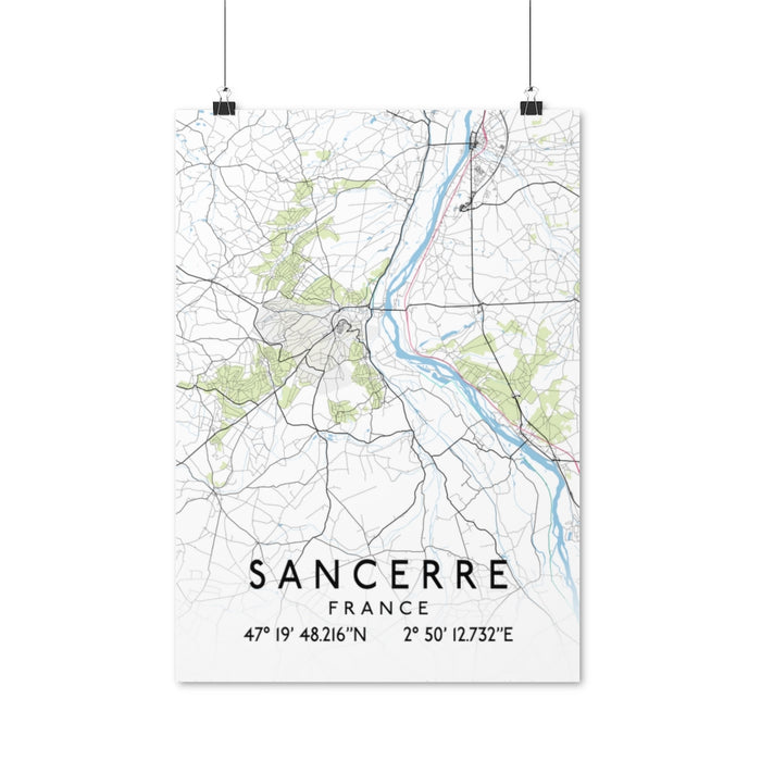 Sancerre, France Map Posters
