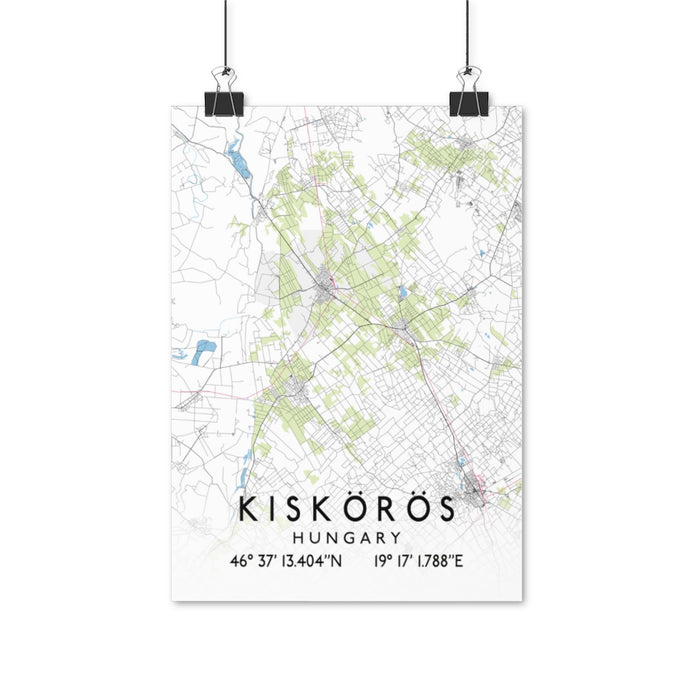 Kiskoros, Hungary Map Posters