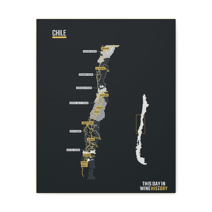 Chile Canvas Gallery Wraps | Shop Maps and Posters | This Day in Wine History