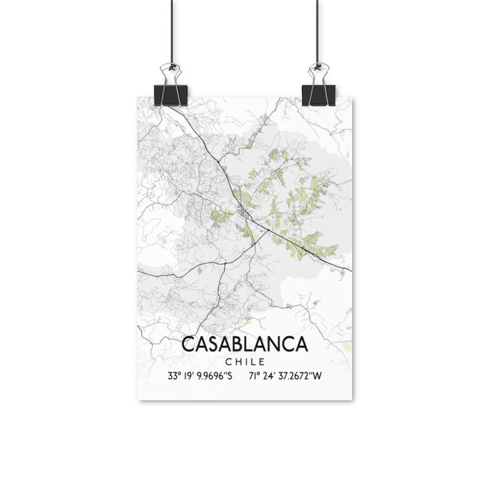 Casablanca, Chile Map Posters