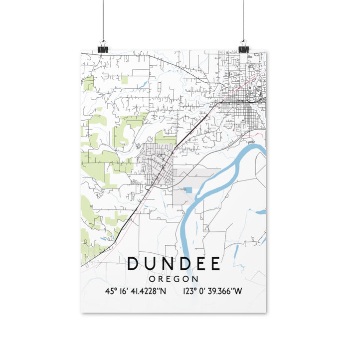 Dundee, Oregon Map Posters