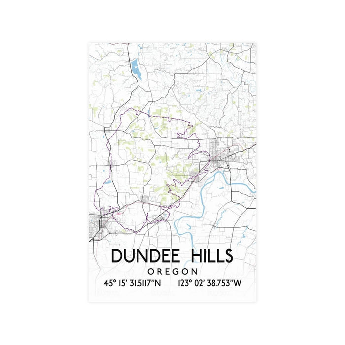Dundee Hills Vector Map