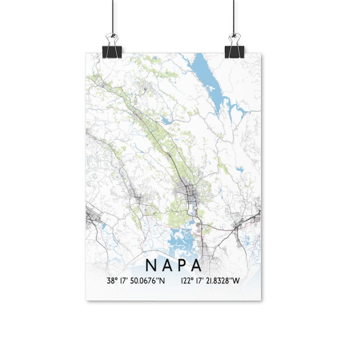 Napa Map Posters