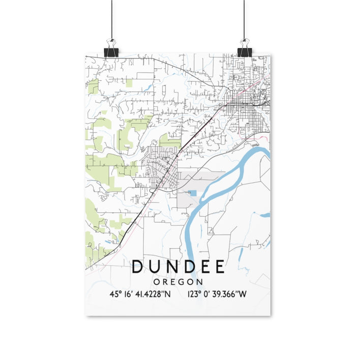 Dundee, Oregon Map Posters