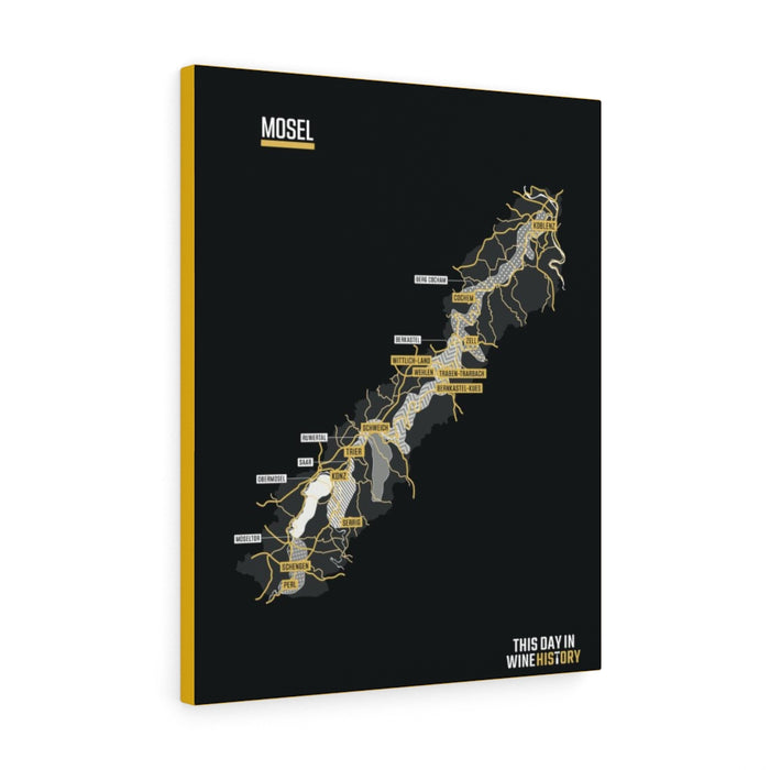 Mosel Regions Satin Canvas, Stretched Posters