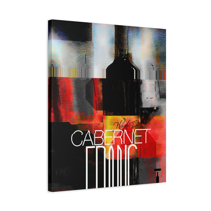 Cabernet Franc Red And Black Matte Canvas Stretched Gallery Wraps | Shop Canvases and Posters | This Day in Wine History