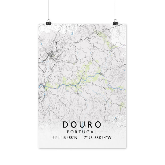 Douro, Portugal Map Posters