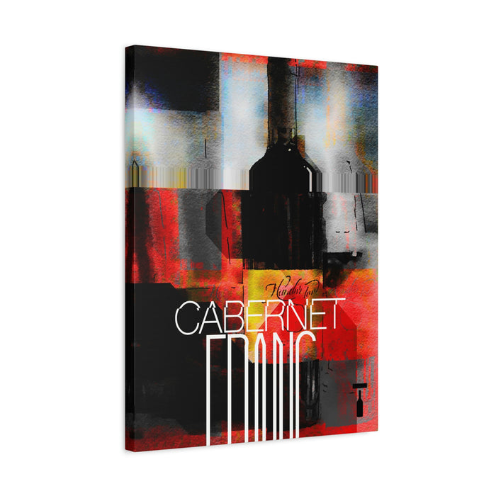 Cabernet Franc Red And Black Matte Canvas Stretched Gallery Wraps | Shop Canvases and Posters | This Day in Wine History