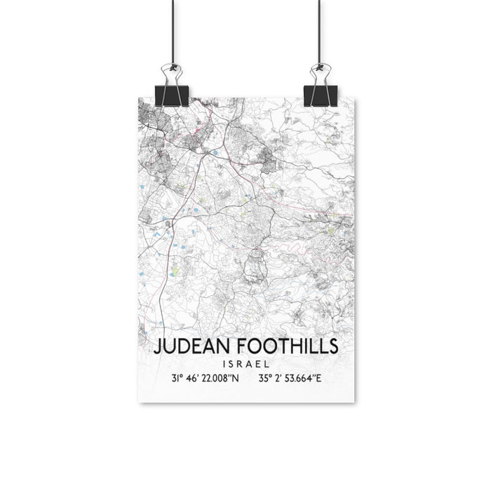 Judean Foothills, Israel Map Posters