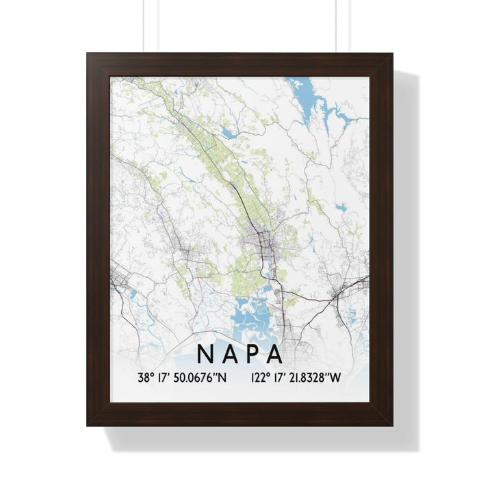 Napa Vector Map: Framed