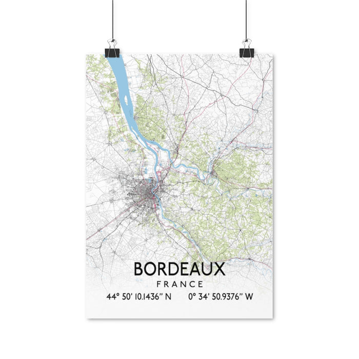 Bordeaux, France Map Posters