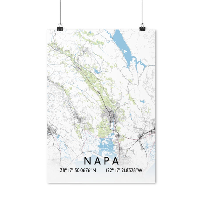 Napa Map Posters
