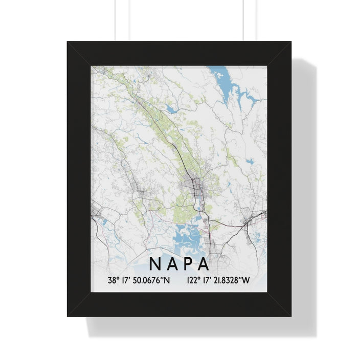 Napa Vector Map: Framed