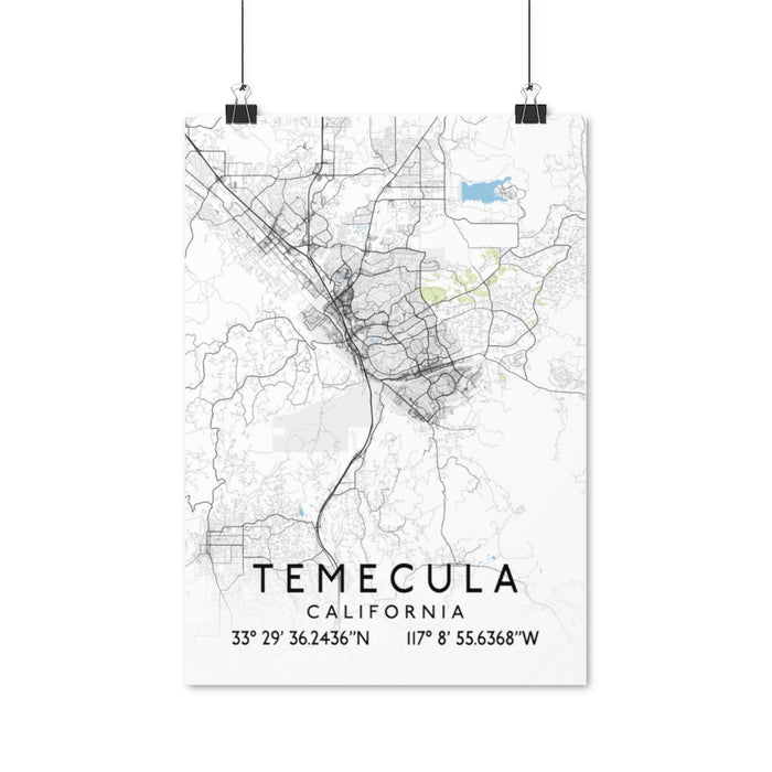 Temecula, California Map Posters