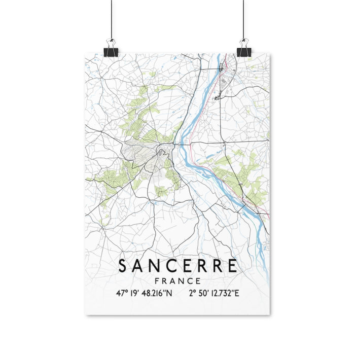 Sancerre, France Map Posters