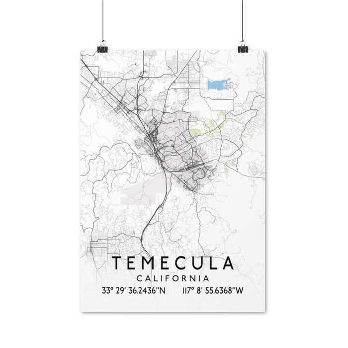 Temecula, California Map Posters