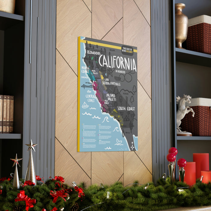 California Canvas Gallery Wraps | Shop Maps and Posters | This Day in Wine History