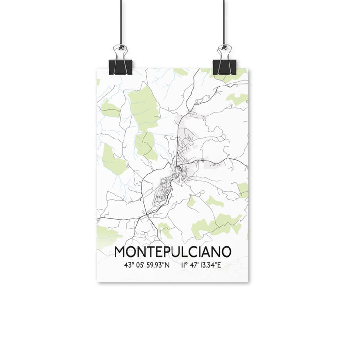 Montepulciano Map Posters