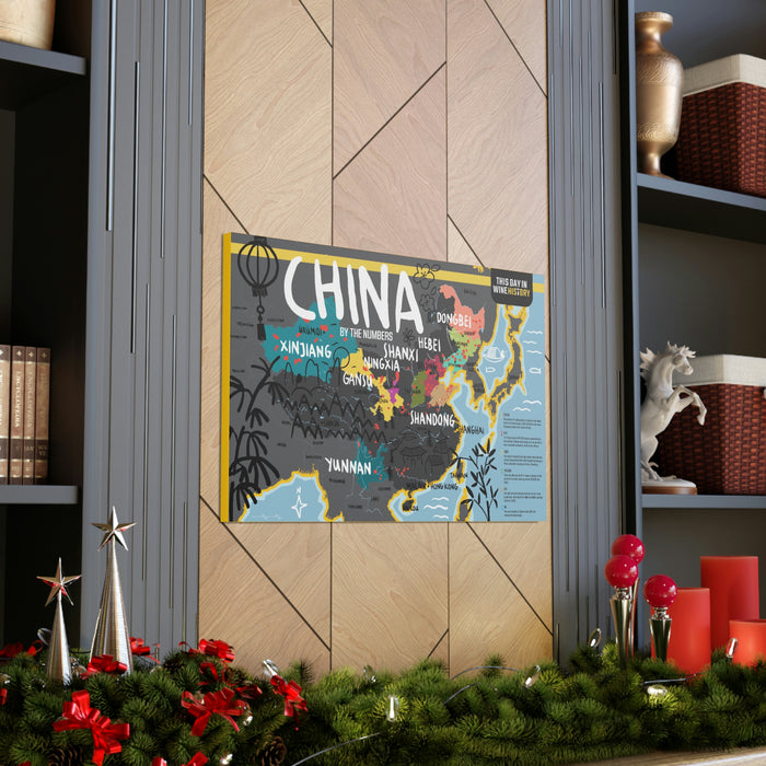 China Canvas Gallery Wraps | Shop Maps and Posters | This Day in Wine History