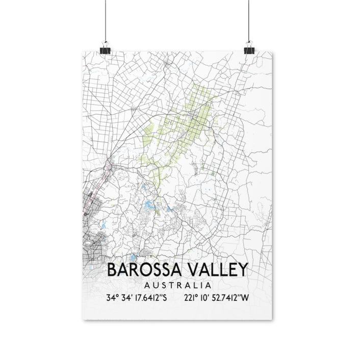 Barossa Valley, Australia Map Posters